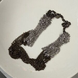 Cookie Lee Silver and Black Chain Bracelet